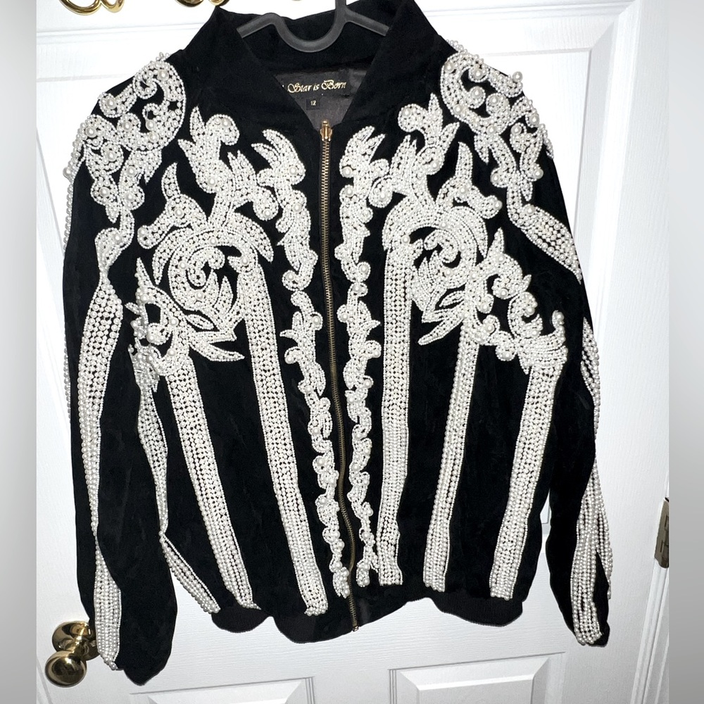 Brand “a star is born” Pearl Bomber Jacket.